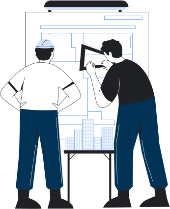 Illustration of architects